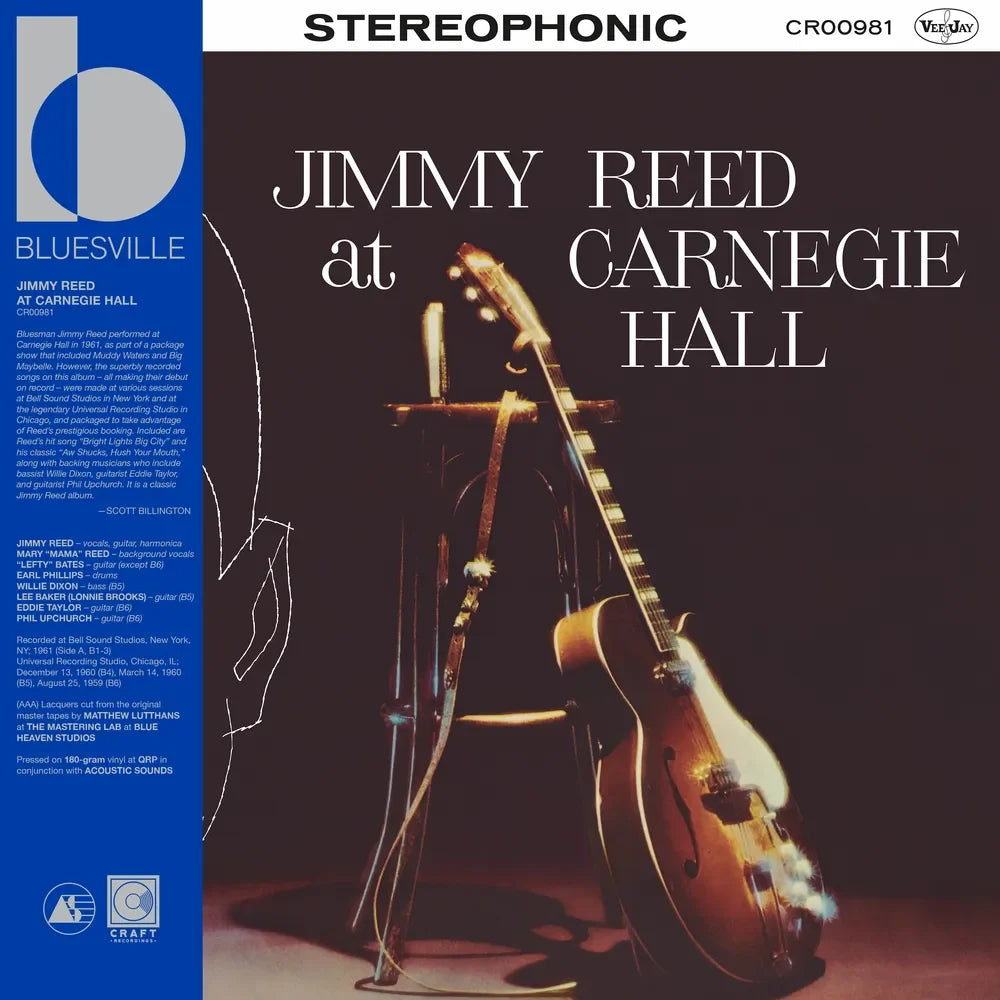 VINYLJimmy Reed - Jimmy Reed At Carnegie Hall - 2026 Bluesville LP (180g with tip-on jacket + obi)