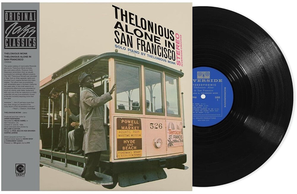 Thelonious Monk - Thelonious Alone in San Francisco LP (Original Jazz Classics Series, 180 Gram)