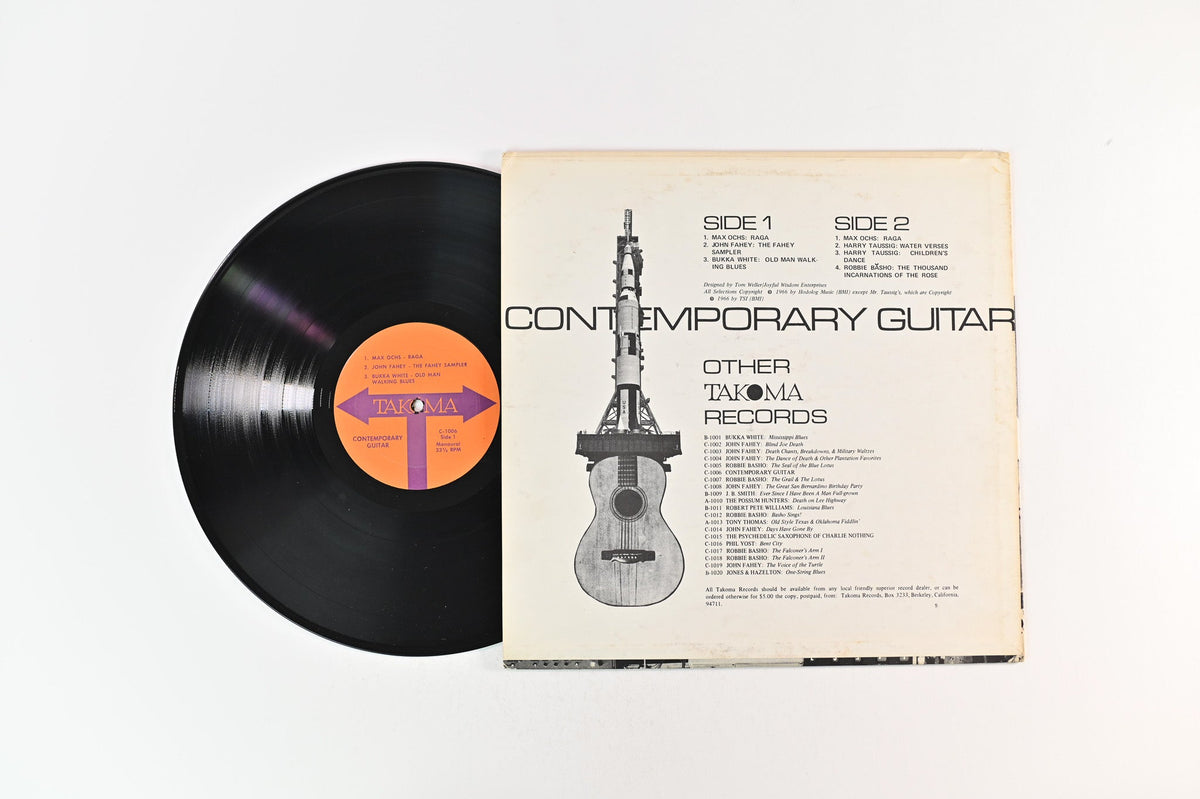 vinylRobbie Basho & Various Artists - Contemporary Guitar on Takoma Reissue