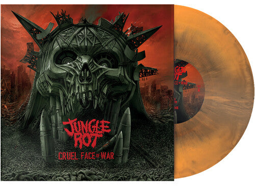 [DAMAGED] Jungle Rot - Cruel Face Of War (Black & Orange Marbled Vinyl)