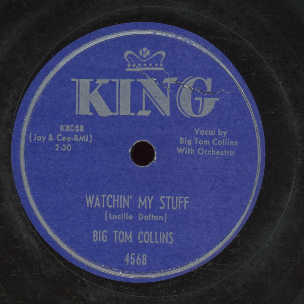 vinylBlues 78 - Big Tom Collins (Brownie McGhee) - Heart Breaking Woman / Watchin' My Stuff on King