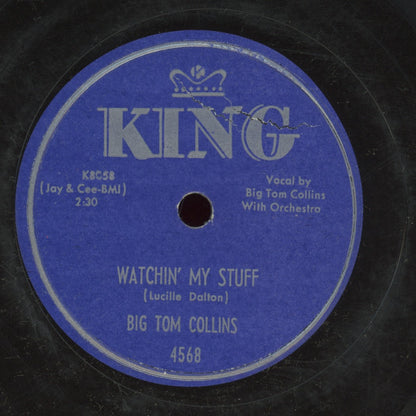 vinylBlues 78 - Big Tom Collins (Brownie McGhee) - Heart Breaking Woman / Watchin' My Stuff on King