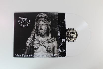 Kommodus - One Thousand Years Of The Wolf on Bestial Rape Records Reissue on White Vinyl