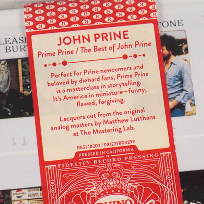 John Prine: Prime Prine - The Best Of (Rhino Reserve 180g)