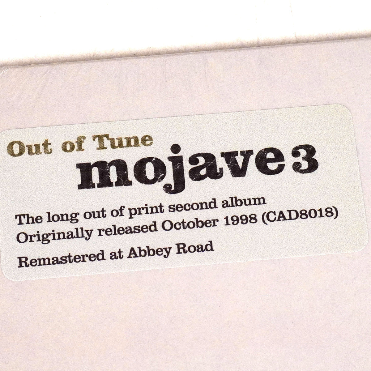 Mojave 3: Out Of Tune