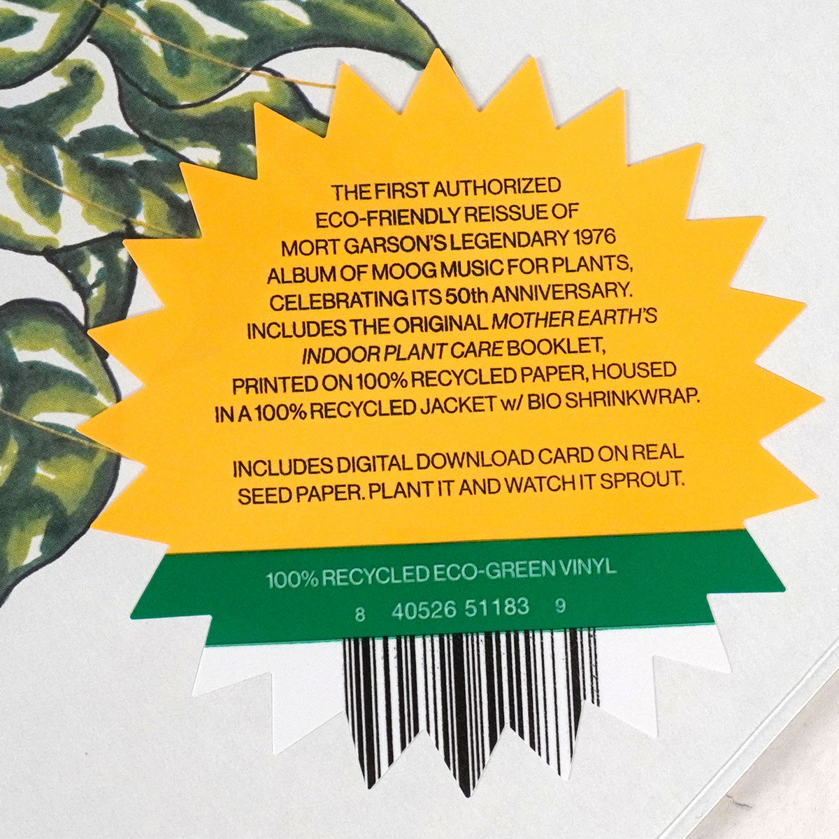 Mort Garson: Mother Earth's Plantasia - 50th Anniversary Edition (Eco Colored Vinyl) (Vinyl LP)