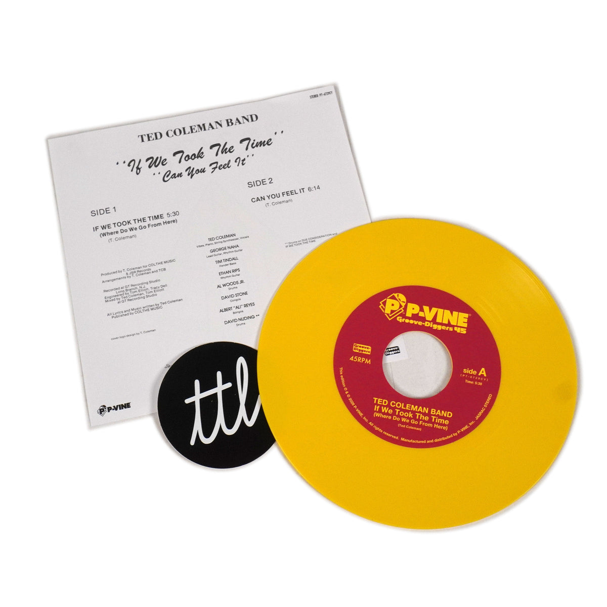 Ted Coleman Band: If We Took The Time / Can You Feel It (Japan Import, Colored Vinyl) Vinyl 7"