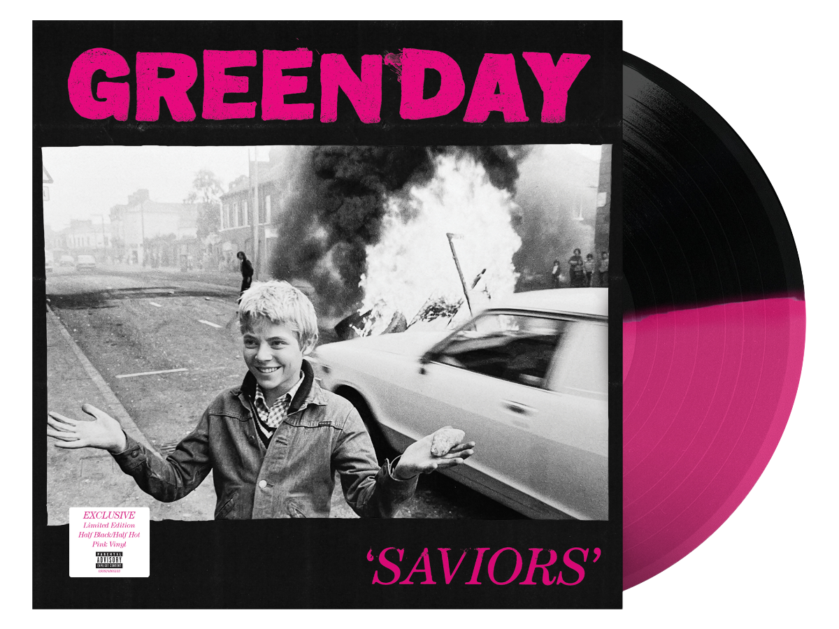 Green Day - Saviors LP Vinyl (Pink and Black Vinyl)